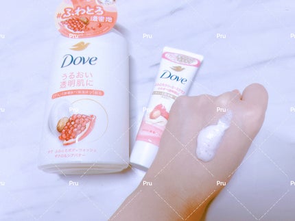 ダヴ ふわとろクリーミースクラブ ザクロ&シアバター/ダヴ/ボディスクラブを使ったクチコミ(1枚目)