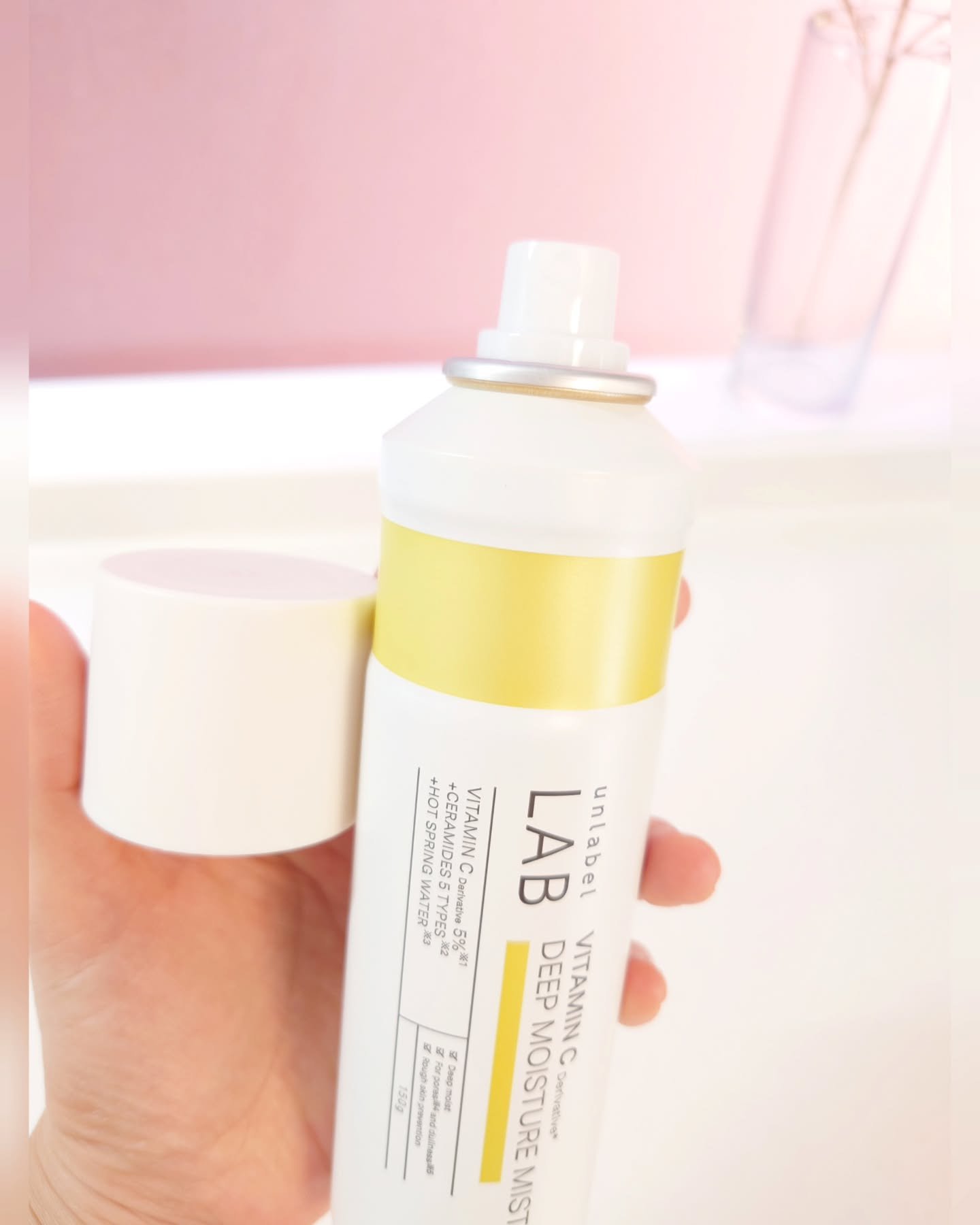 アンレーベル Ｖ　ディープモイスチャーミスト/unlabel/ミスト状化粧水を使ったクチコミ（3枚目）