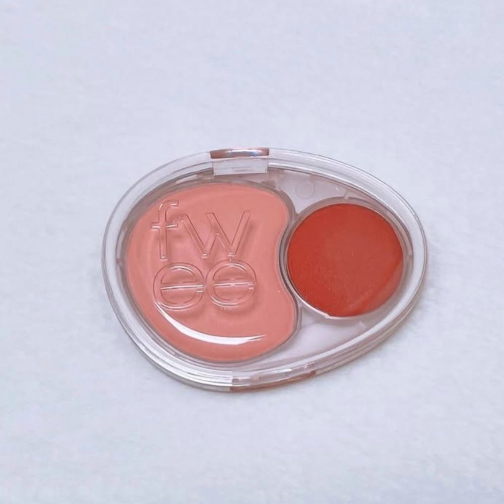 デュアルチークメロウ/fwee/ジェル・クリームチークを使ったクチコミ（3枚目）