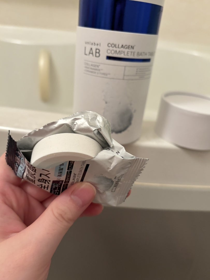 アンレーベル ラボ CO バスタブレット/unlabel/炭酸系入浴剤を使ったクチコミ(2枚目)