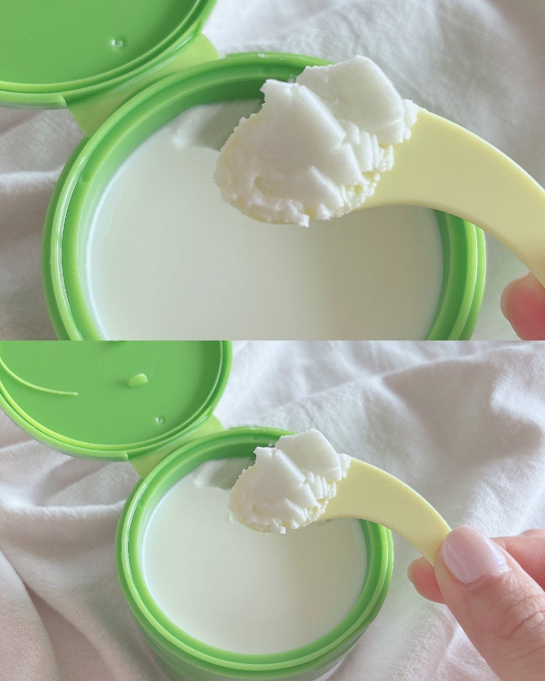 緑豆毛穴クレンジングミルクバーム/beplain/クレンジングバームを使ったクチコミ(4枚目)