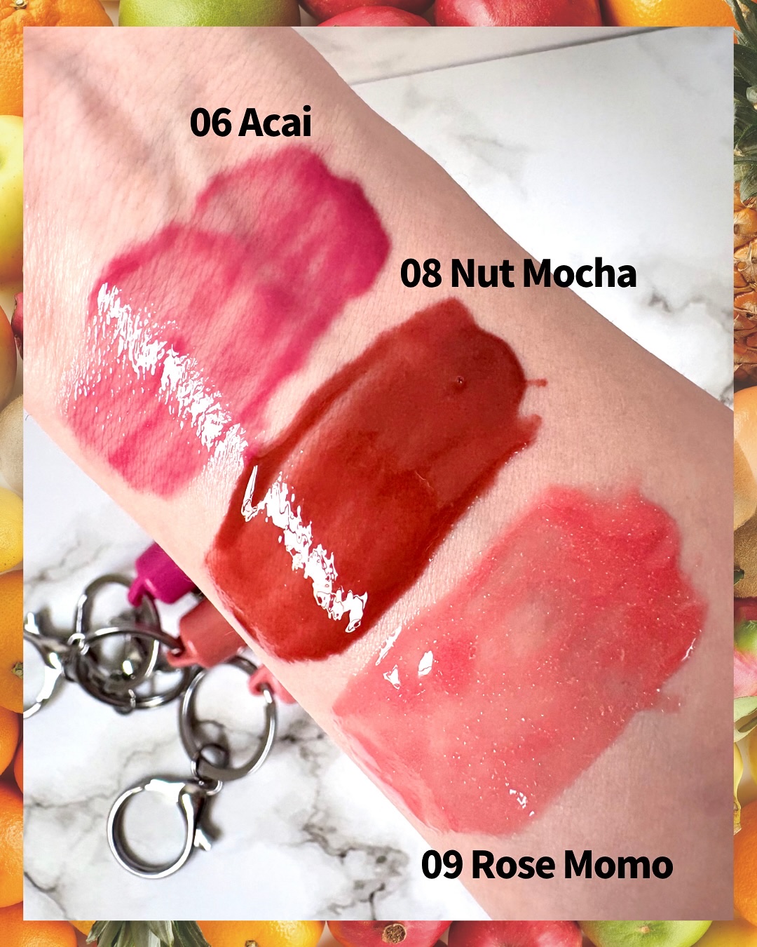 ケア/ティントバームキーリング/AMUSE/リップグロスを使ったクチコミ（3枚目）