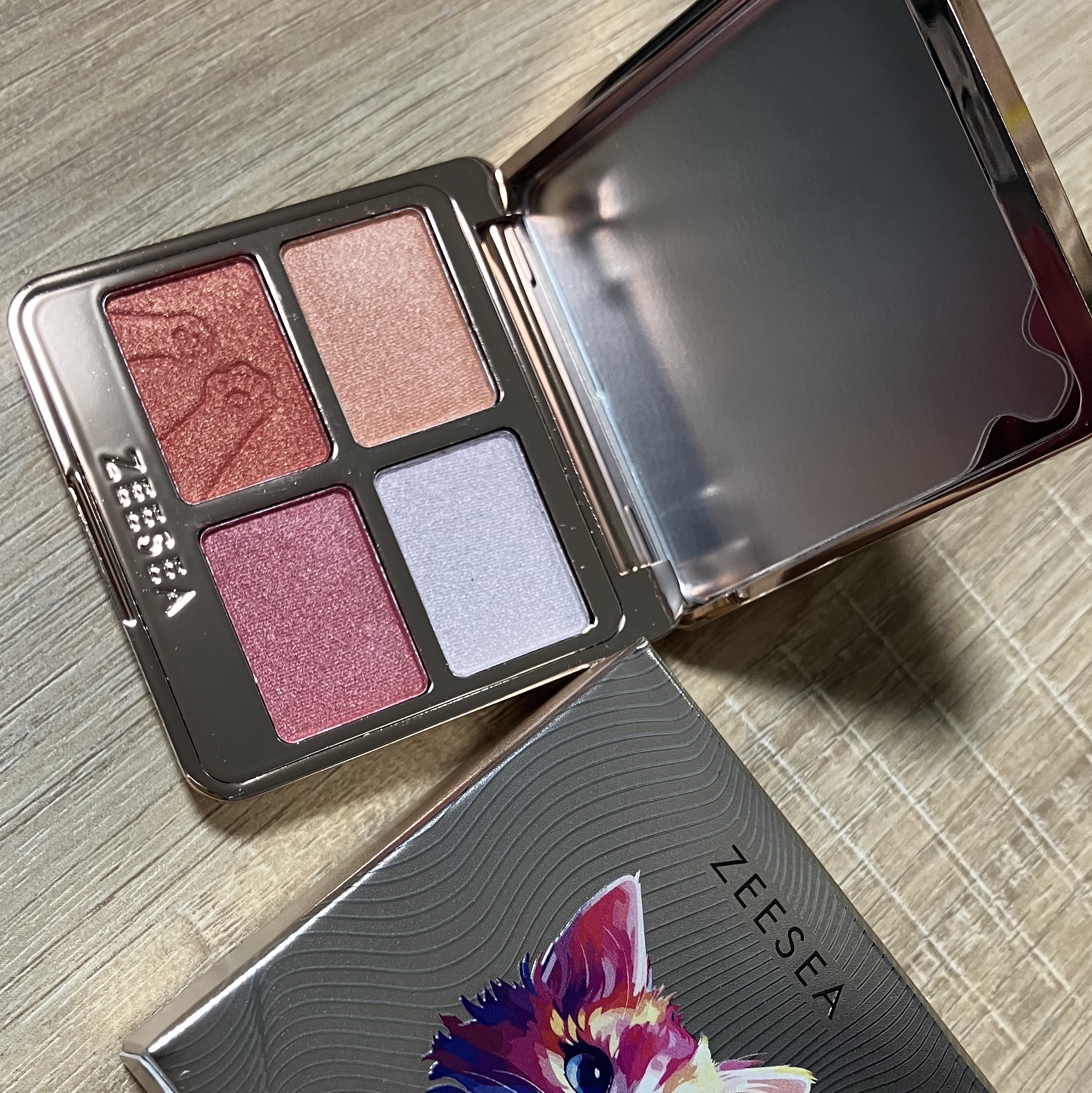 アニマルアイシャドウ(4シェード)/ZEESEA/アイシャドウパレットを使ったクチコミ（3枚目）