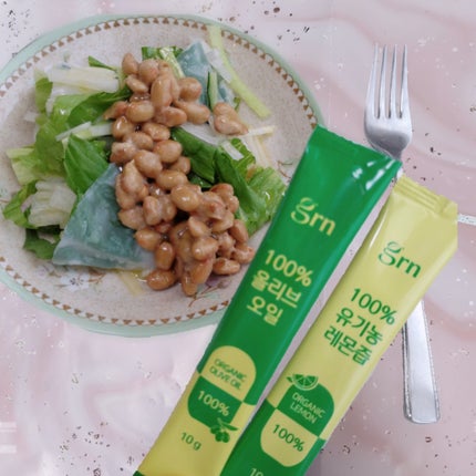 オリーブ・オイル&有機レモン果汁/grn+/美容ドリンクを使ったクチコミ(7枚目)