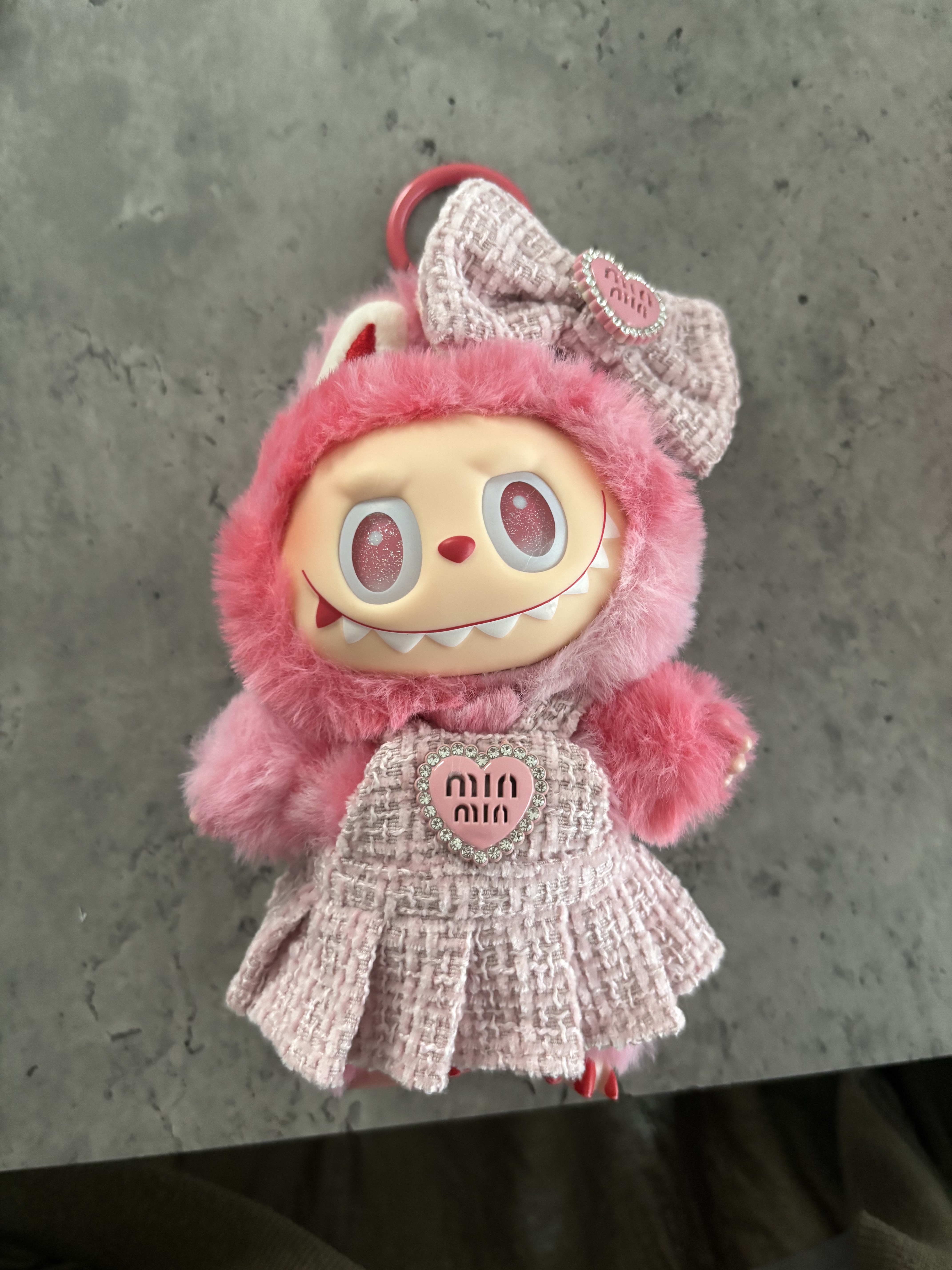 15 センチメートル Labubu バッグ透明プロテクターケースカラフルなオーガナイザーボックスぬいぐるみ屋外ディスプレイバッグキーホルダー人形アクセサリー /AliExpress/その他を使ったクチコミ（3枚目）