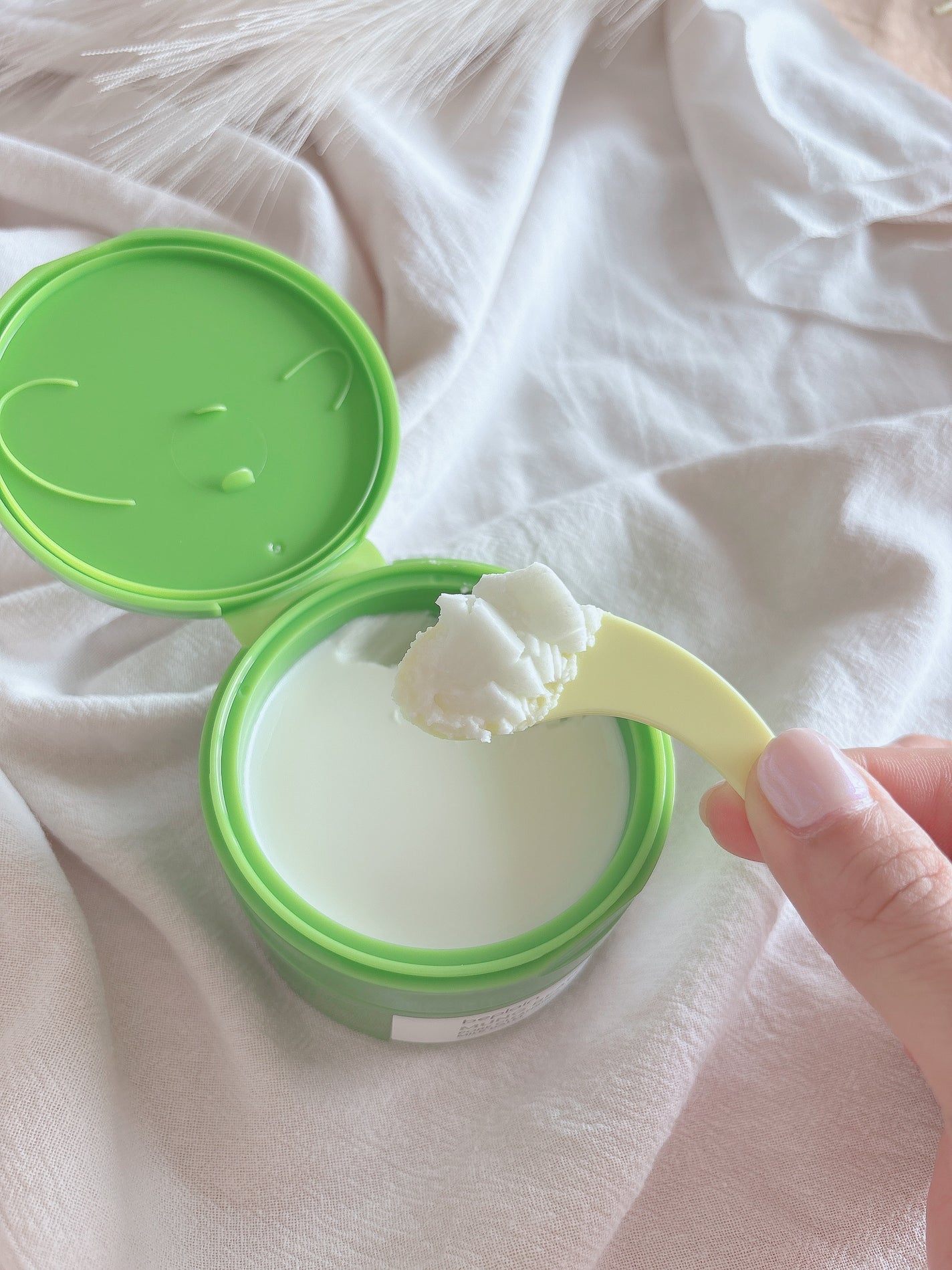 緑豆毛穴クレンジングミルクバーム/beplain/クレンジングバームを使ったクチコミ(3枚目)