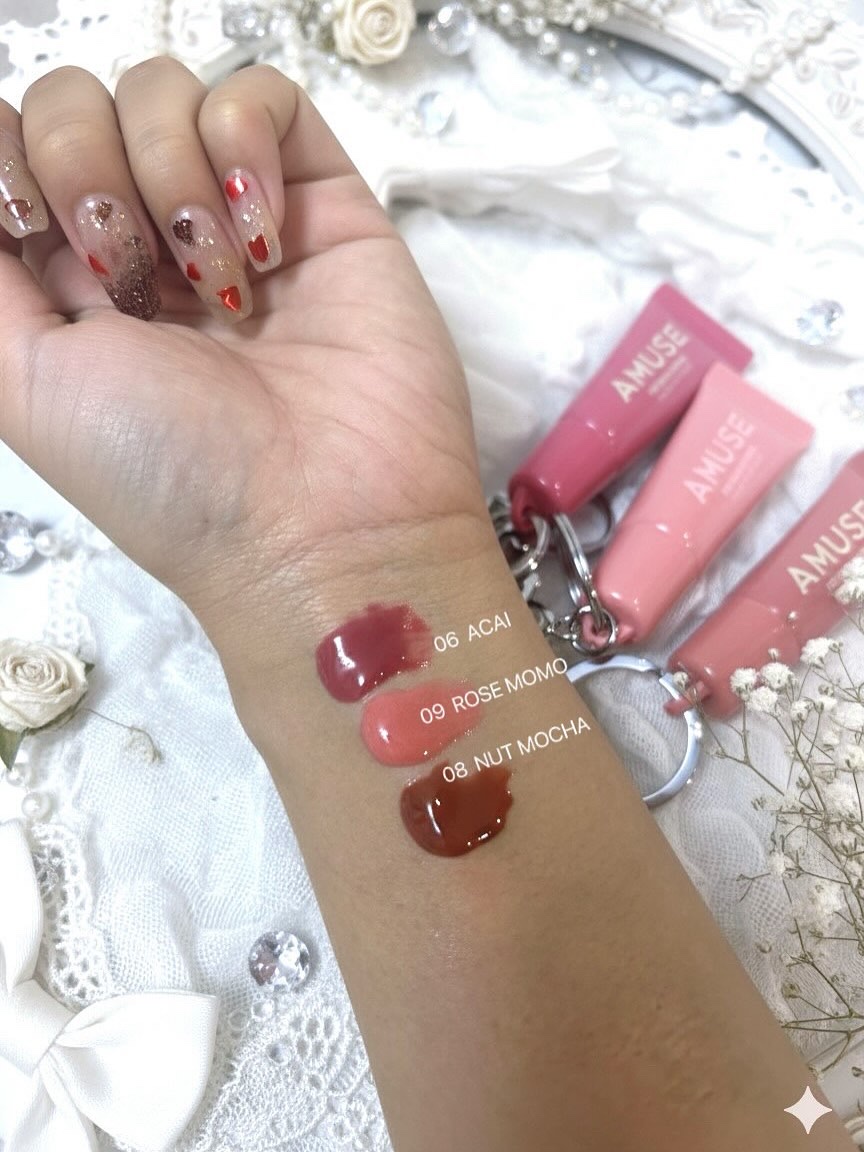 ケア/ティントバームキーリング/AMUSE/リップグロスを使ったクチコミ（2枚目）