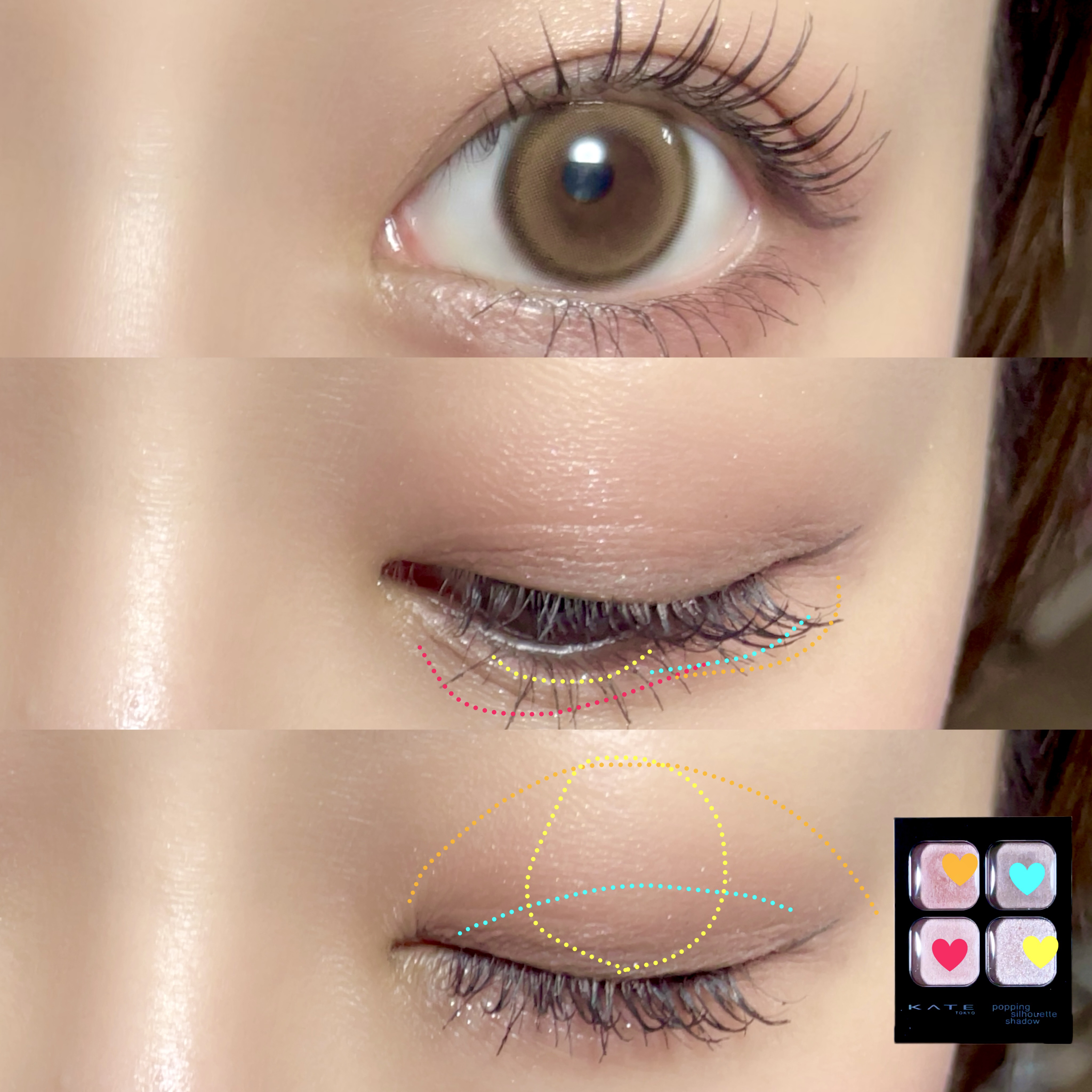 ケイト ポッピングシルエットシャドウ/KATE/アイシャドウパレットを使ったクチコミ（2枚目）