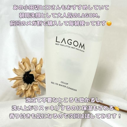 ラゴム ジェルトゥウォーター クレンザー(朝用洗顔)/LAGOM /その他洗顔料を使ったクチコミ(2枚目)