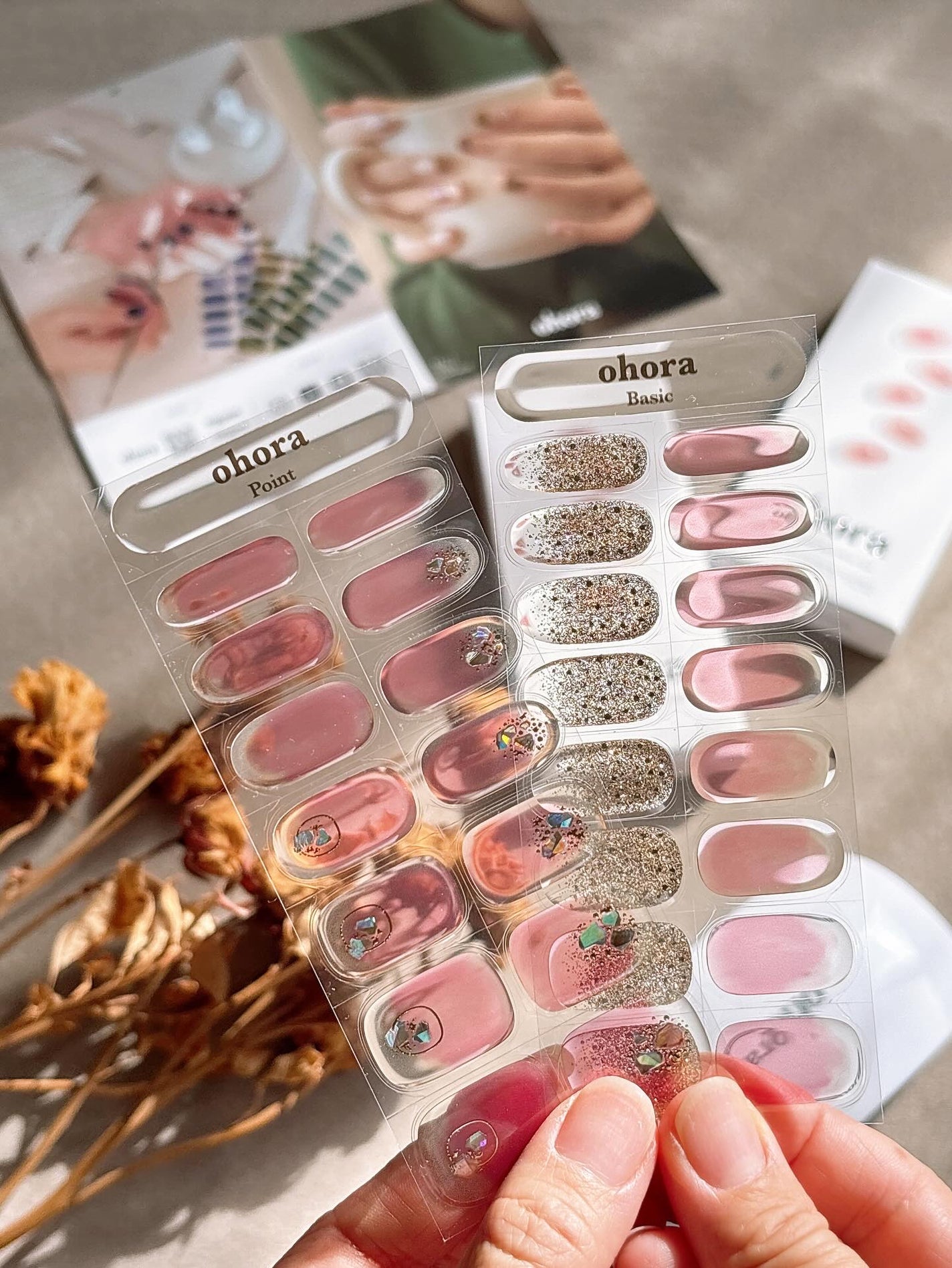 セミキュアジェルネイル(ハンド)/ohora/ネイルシールを使ったクチコミ(2枚目)