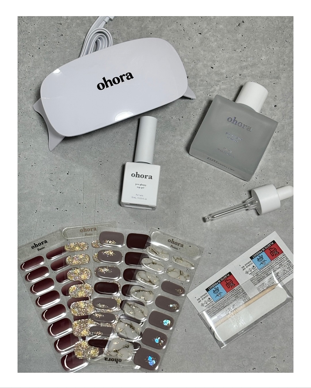 セミキュアジェルネイル（ハンド）/ohora/ネイルシールを使ったクチコミ（1枚目）