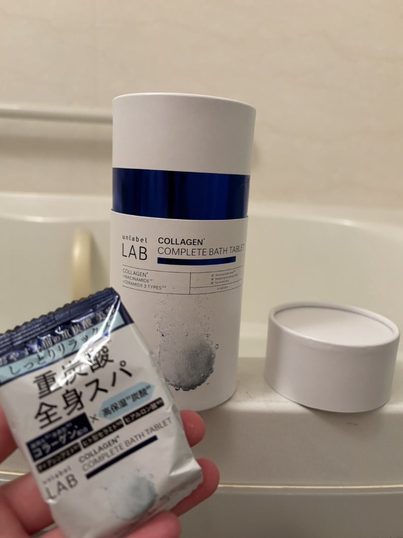 アンレーベル ラボ CO バスタブレット/unlabel/炭酸系入浴剤を使ったクチコミ(3枚目)