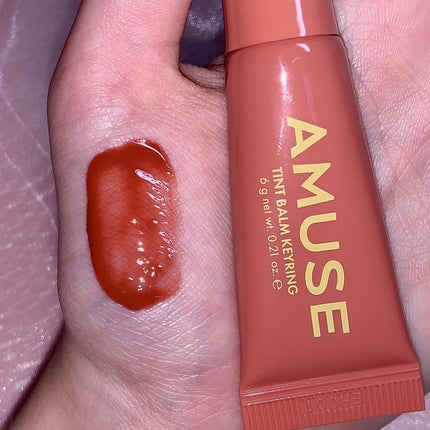 ケア/ティントバームキーリング/AMUSE/リップグロスを使ったクチコミ(4枚目)