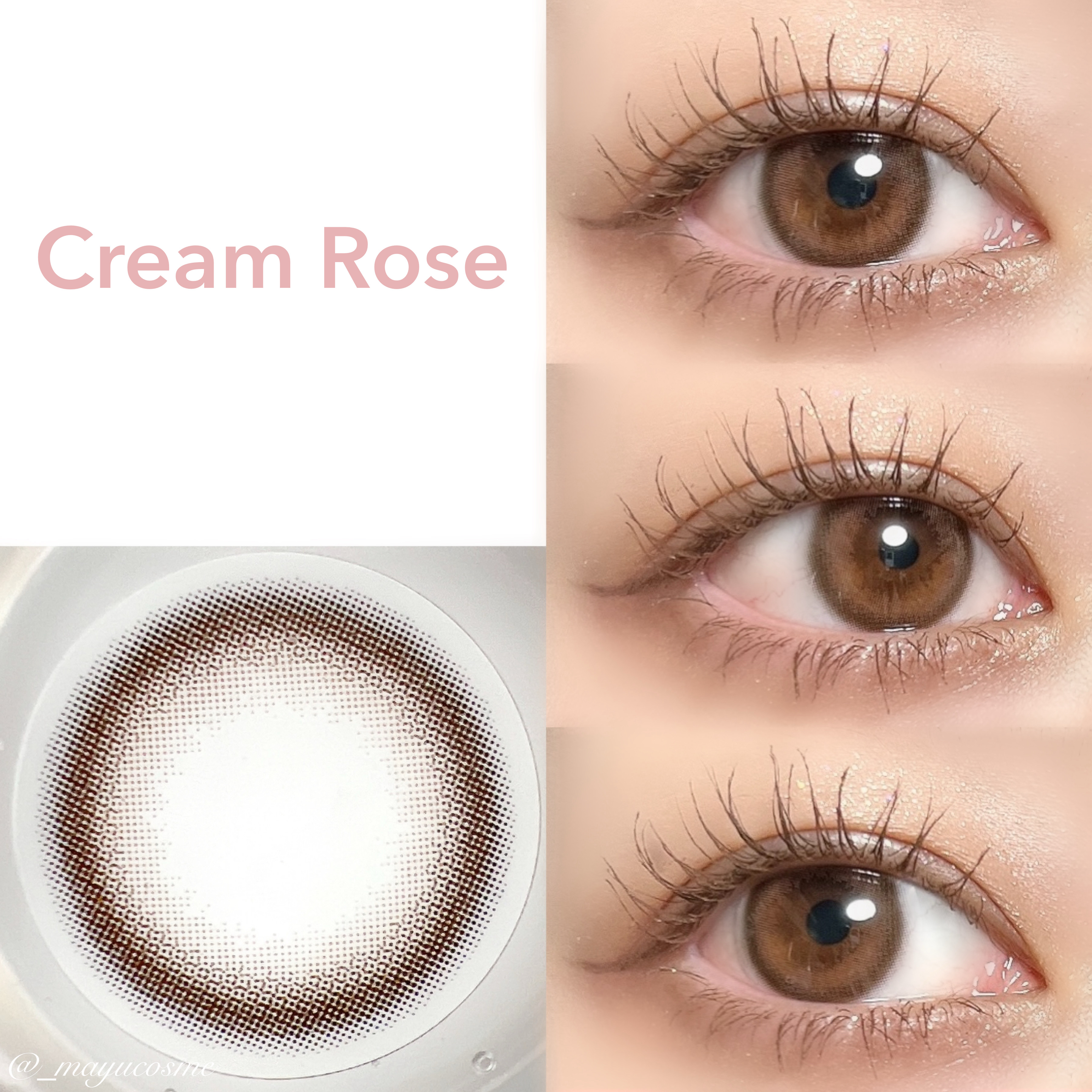 TOPARDS 1day クリームローズ/TOPARDS/ワンデー（１DAY）カラコンを使ったクチコミ（2枚目）