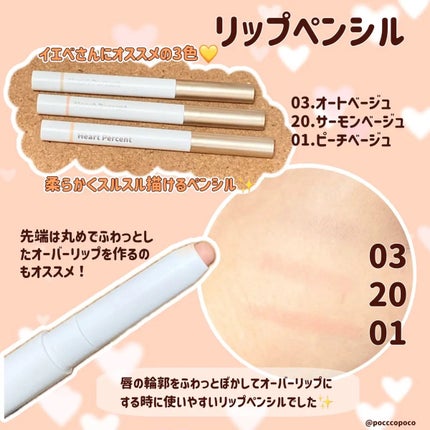 ドットオンムードワンウェイグロイティント/Heart Percent/リップティントを使ったクチコミ(2枚目)