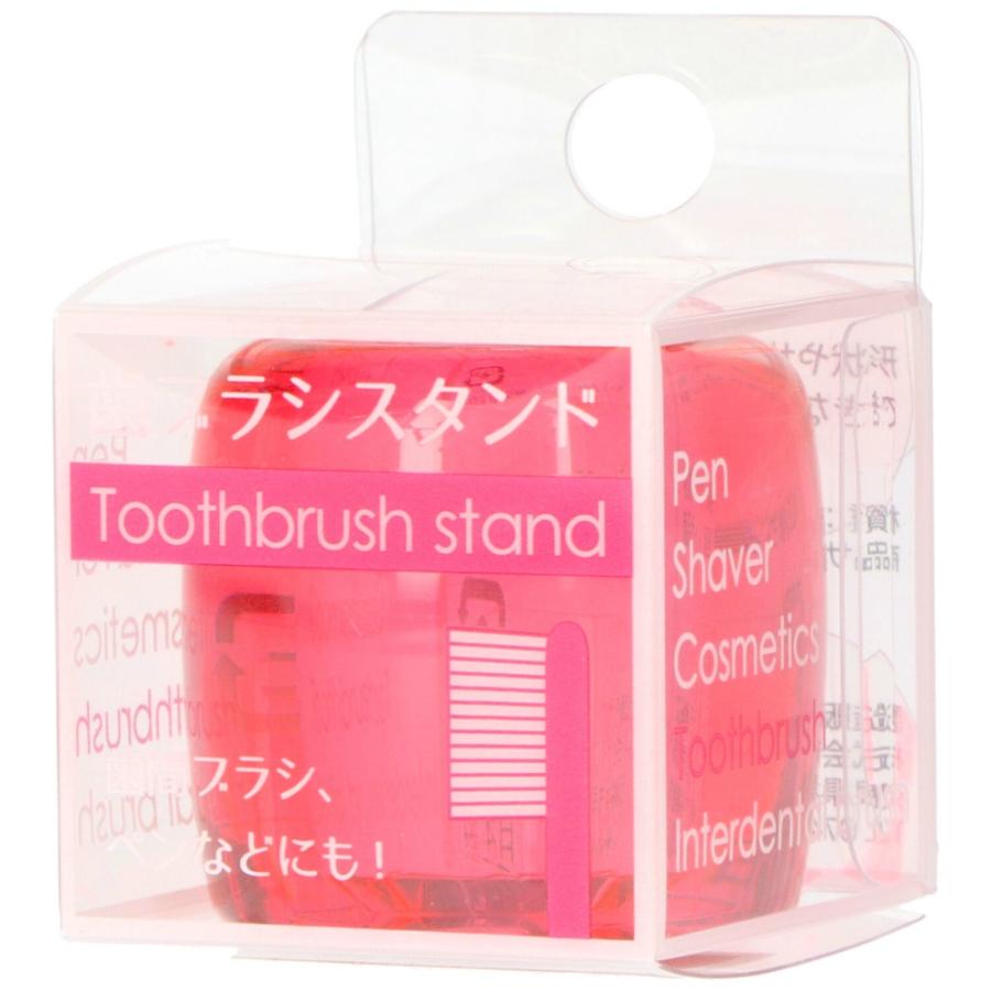 歯ブラシスタンド 歯ブラシスタンド クリアピンク