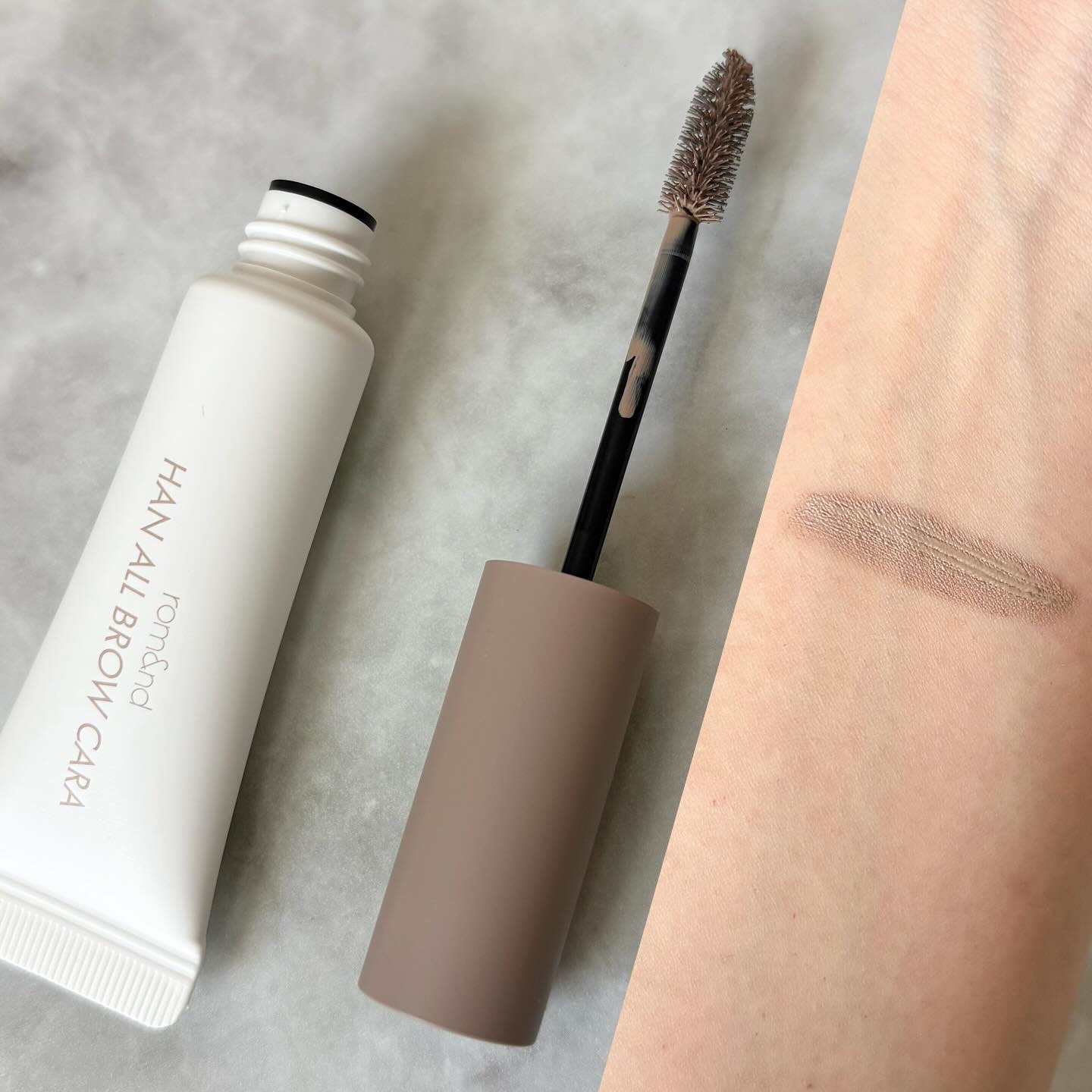 ハンオールブロウカラ/rom&nd/眉マスカラを使ったクチコミ（2枚目）