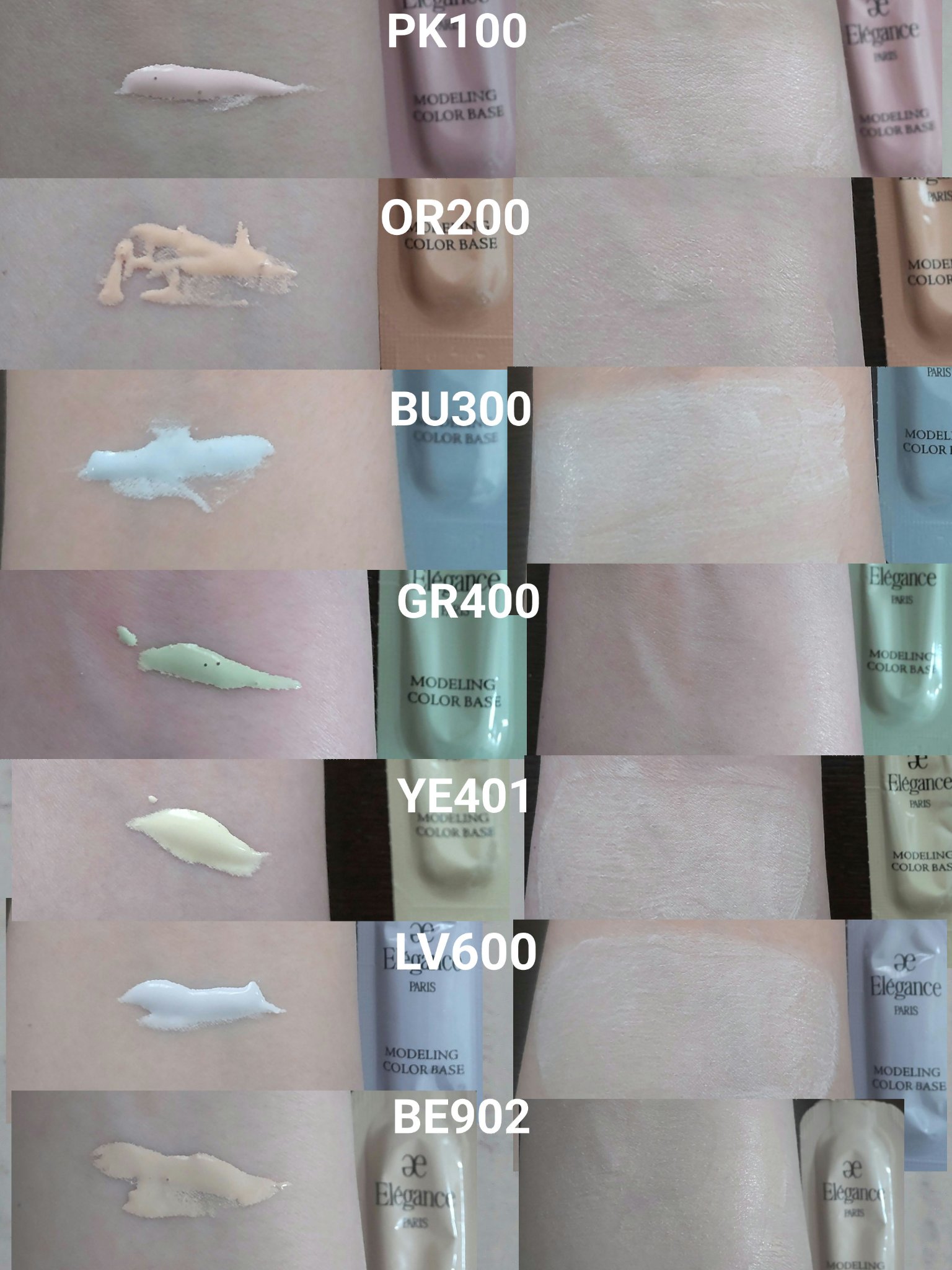 エレガンス モデリング カラーベース OR200/Elégance/化粧下地を使ったクチコミ（2枚目）