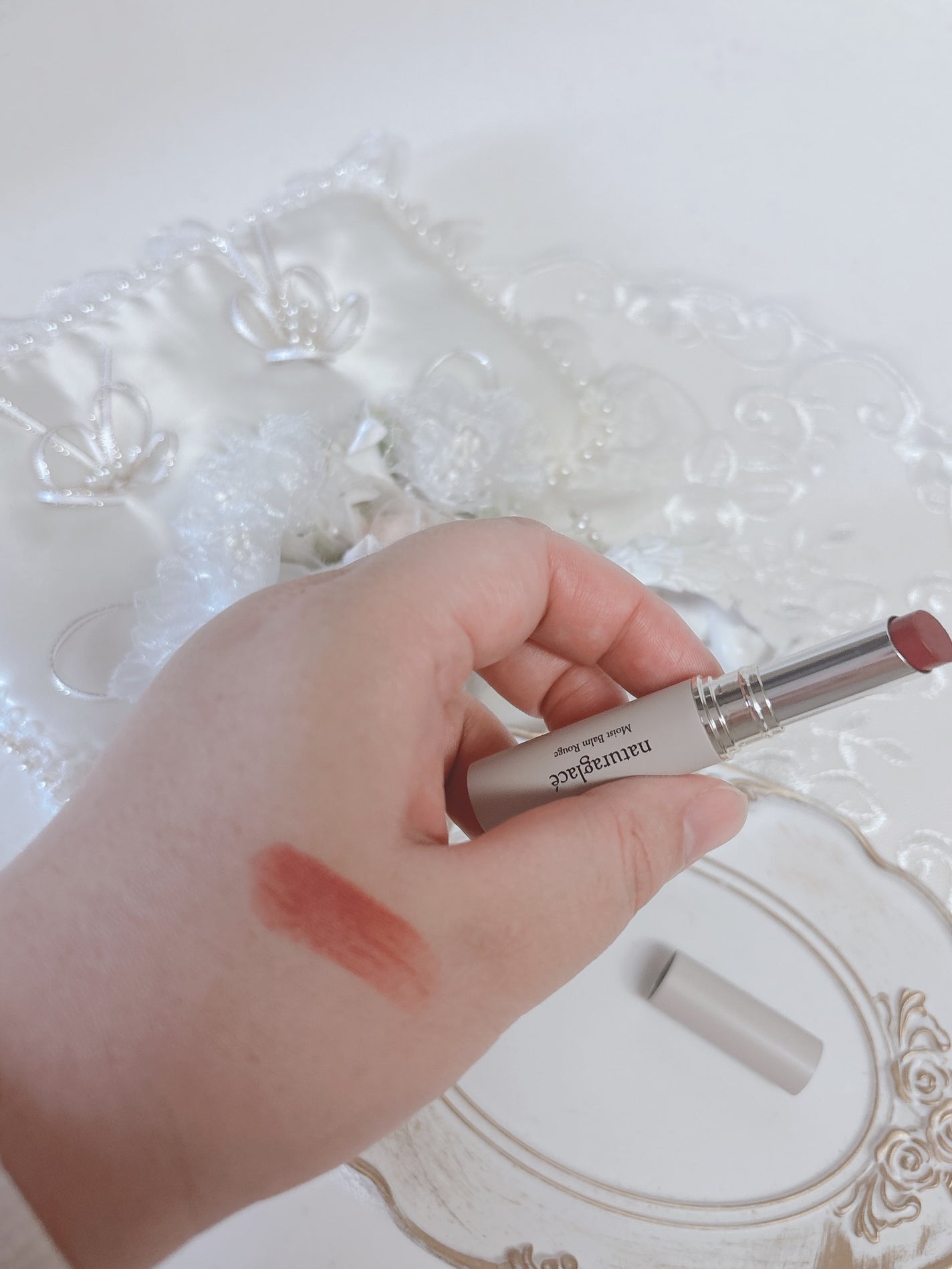 モイスチャー ルージュ シアー/ナチュラグラッセ/口紅を使ったクチコミ(2枚目)