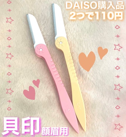 剃刀 貝印 ガード付顔・眉折畳みカミソリ 2本入/貝印/シェーバーを使ったクチコミ(1枚目)