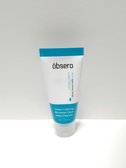 グリーンカーミングブルーレーションクリーンディープクレンザー/obsero/洗顔フォームを使ったクチコミ(1枚目)