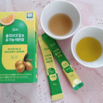 オリーブ・オイル&有機レモン果汁/grn+/美容ドリンクを使ったクチコミ(5枚目)