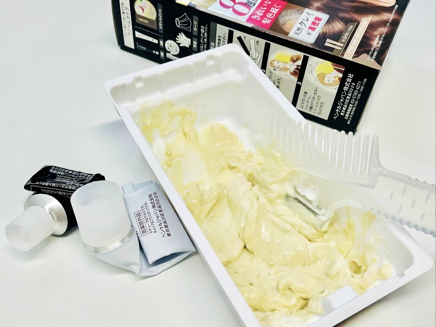 クレイクリーム/サイオス/ヘアカラーを使ったクチコミ（2枚目）