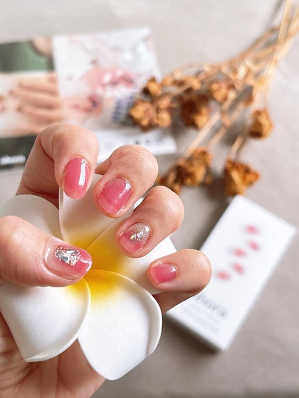 セミキュアジェルネイル(ハンド)/ohora/ネイルシールを使ったクチコミ(1枚目)