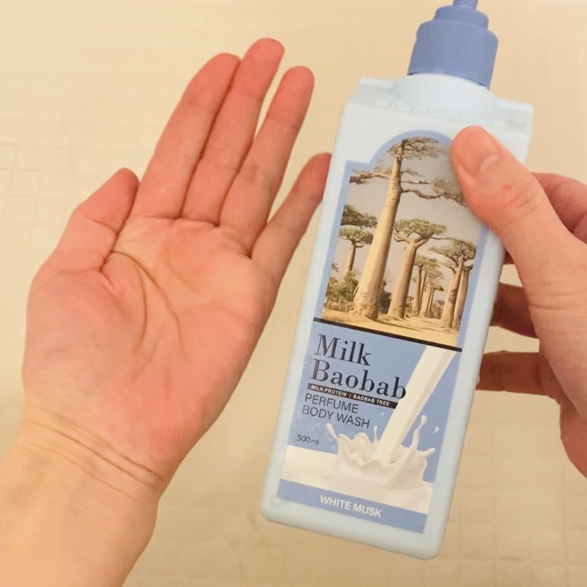 ミルクバオバブ パフュームボディウォッシュ ホワイトムスク/ミルクバオバブ/ボディソープを使ったクチコミ（2枚目）