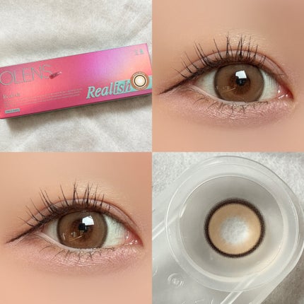Realish 1day Realish Brown(リアリッシュブラウン)/OLENS/ワンデー(1DAY)カラコンの画像