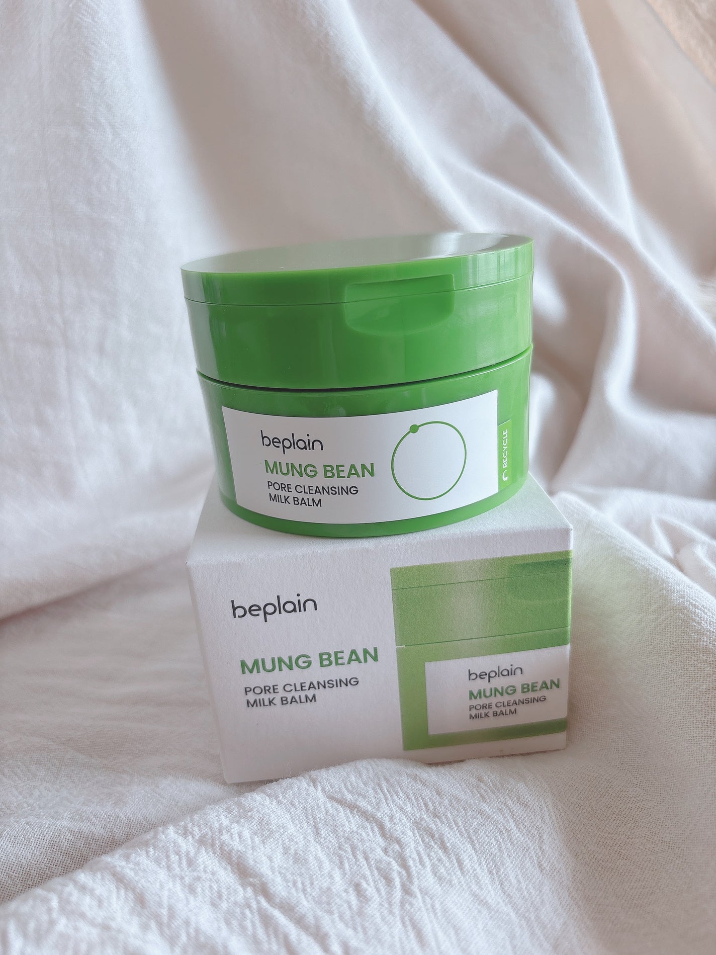 緑豆毛穴クレンジングミルクバーム/beplain/クレンジングバームを使ったクチコミ(2枚目)