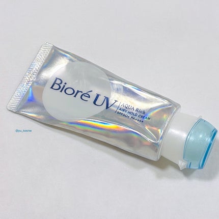 アクアリッチ エアリーホールドクリーム(呼吸感ベールUV)/ビオレ/日焼け止めクリームを使ったクチコミ(1枚目)