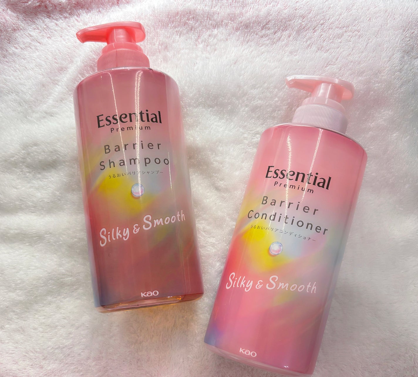 エッセンシャルプレミアム バリアシャンプー・コンディショナー シルキー&スムース/エッセンシャル/市販シャンプーを使ったクチコミ(1枚目)