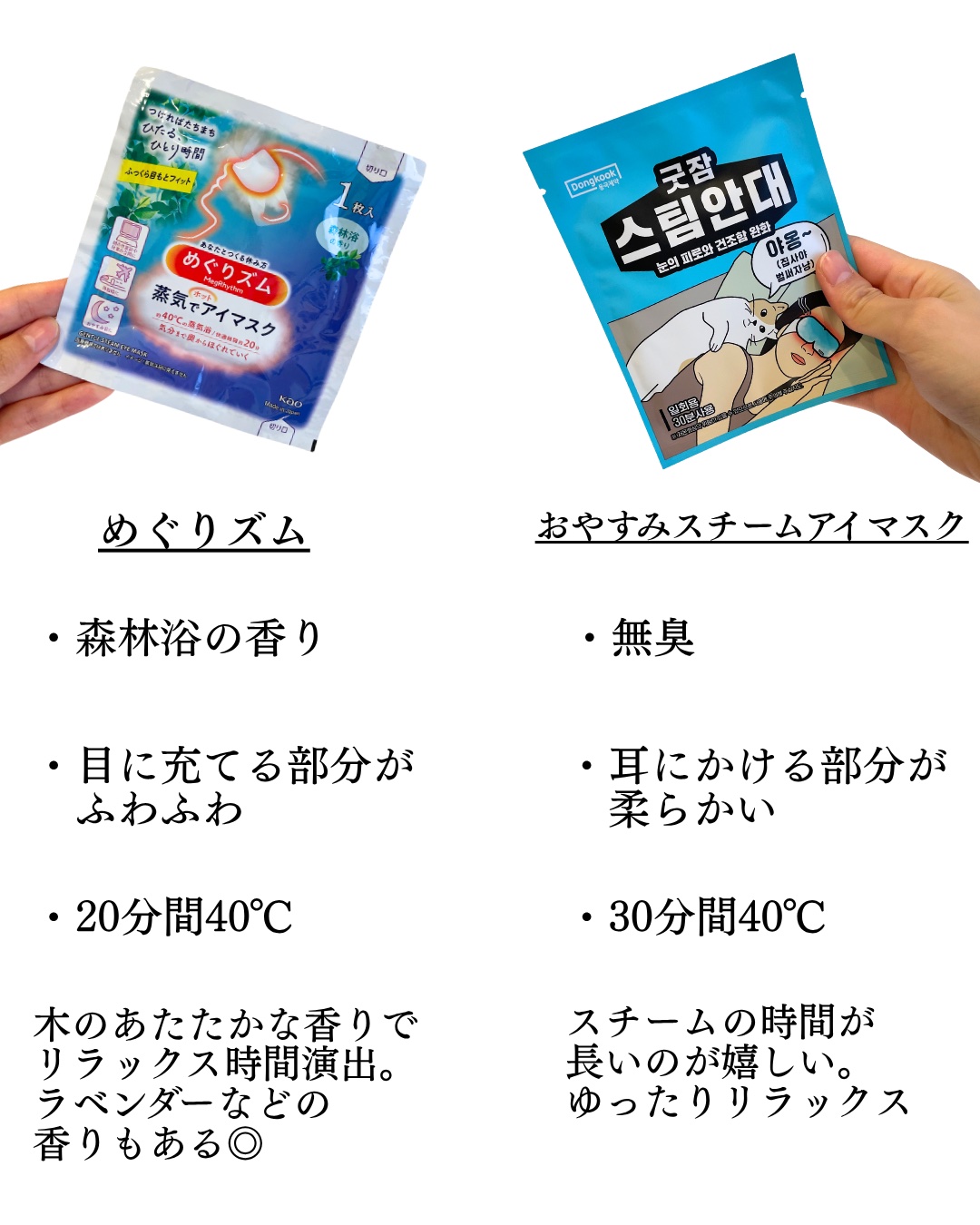 めぐりズム 蒸気でホットアイマスク 森林浴の香り/めぐりズム/ホットアイマスクを使ったクチコミ（2枚目）