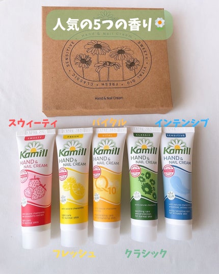 ハンド&ネイルクリームミニ 企画セット30ml*5/カミール/その他キットセットを使ったクチコミ(3枚目)