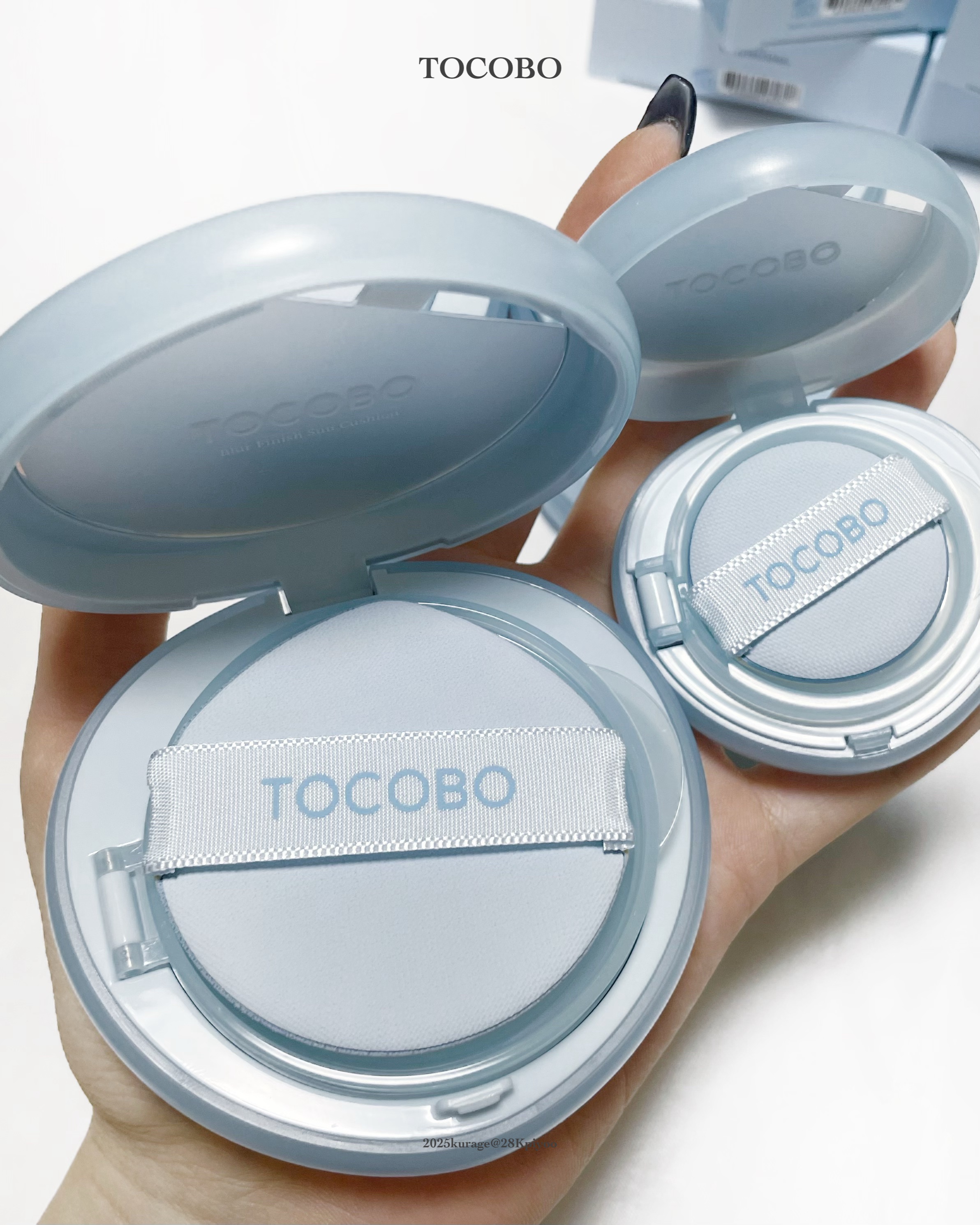 ブラーフィニッシュサンクッション/TOCOBO/日焼け止めパウダーを使ったクチコミ（3枚目）