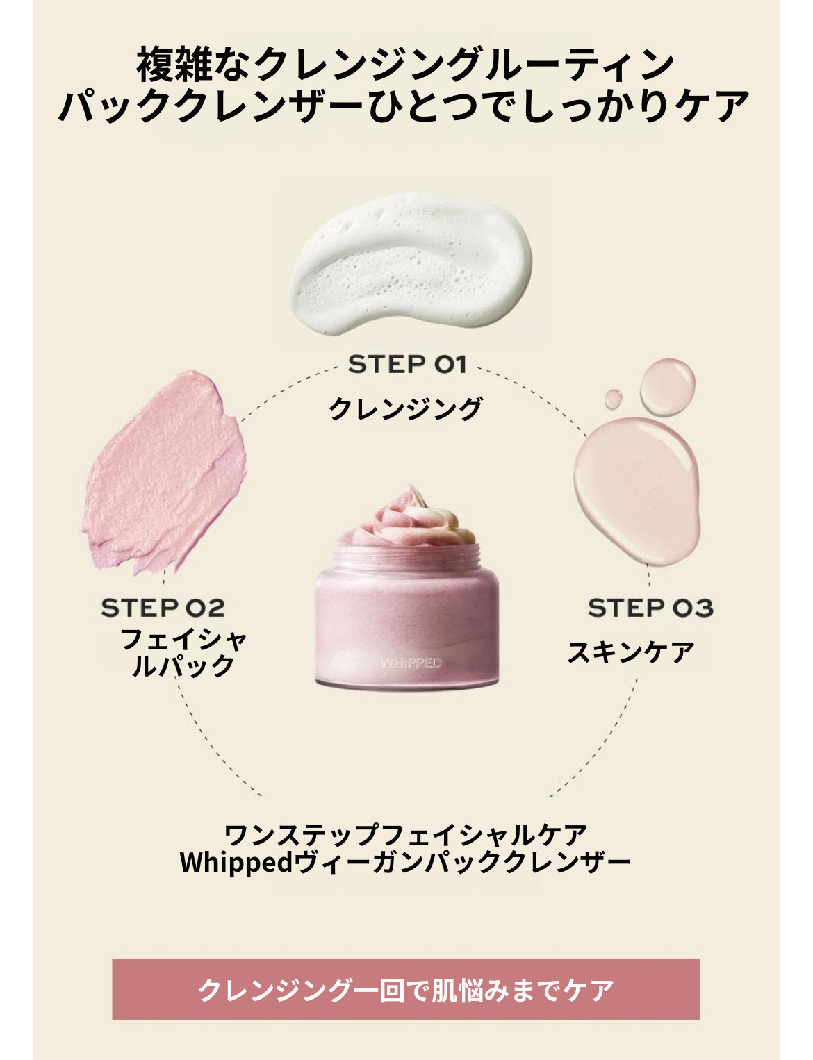 ヴィーガンパッククレンザー タルバ/WHIPPED/洗顔フォームを使ったクチコミ（3枚目）