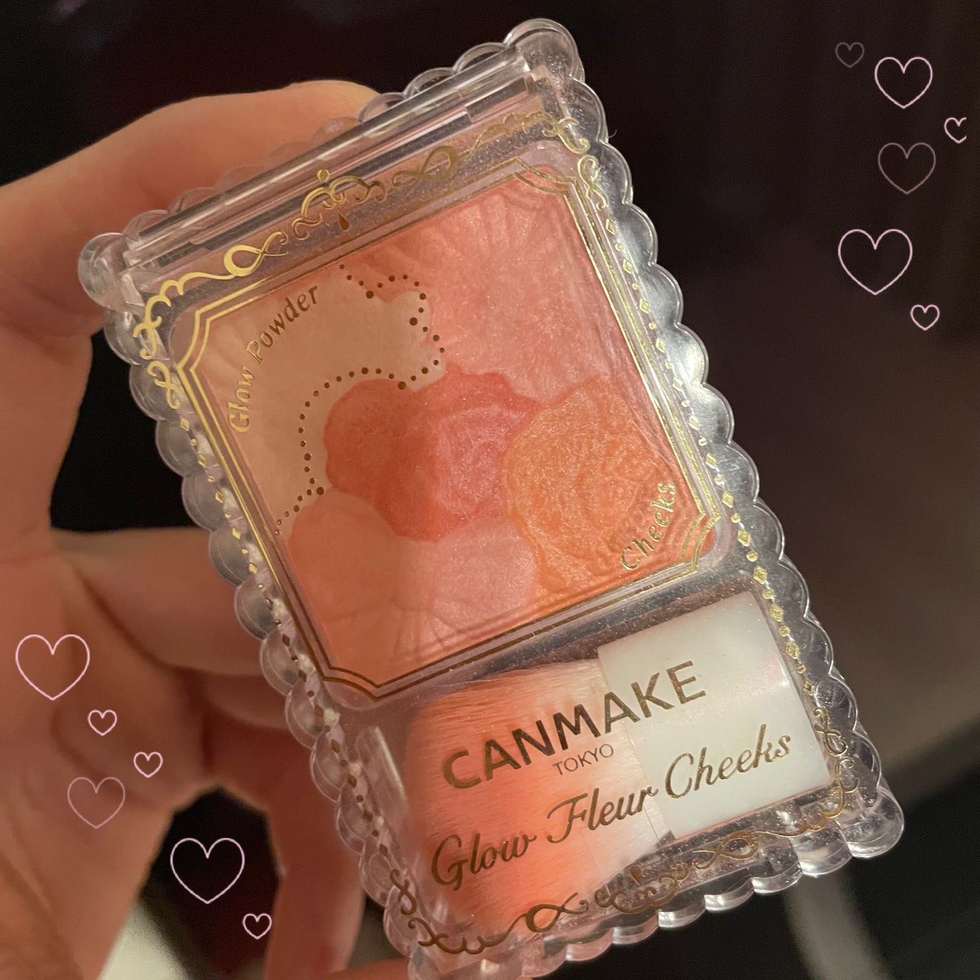 グロウフルールチークス/キャンメイク/パウダーチークを使ったクチコミ(1枚目)