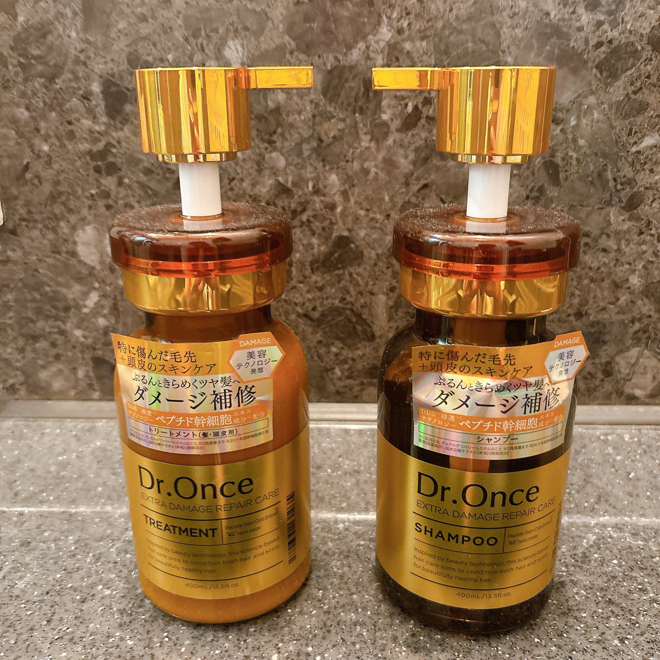 DRワンス エクストラDR シャンプー／ヘアトリートメント  ヘアトリートメント 400ｍL/Dr.Once/市販シャンプーを使ったクチコミ（1枚目）