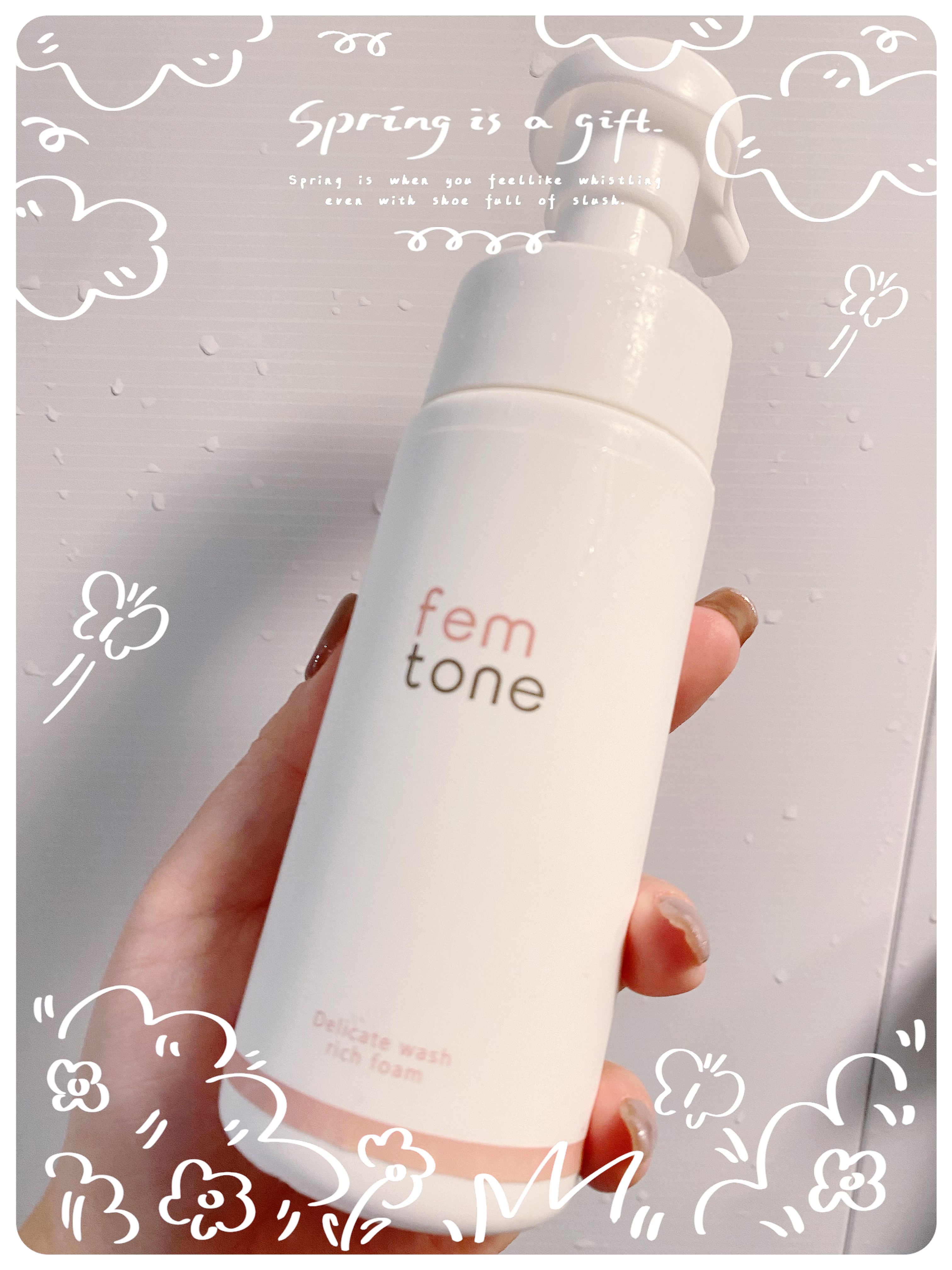 デリケートウォッシュ リッチフォーム/fem tone/デリケートゾーンケアを使ったクチコミ（1枚目）