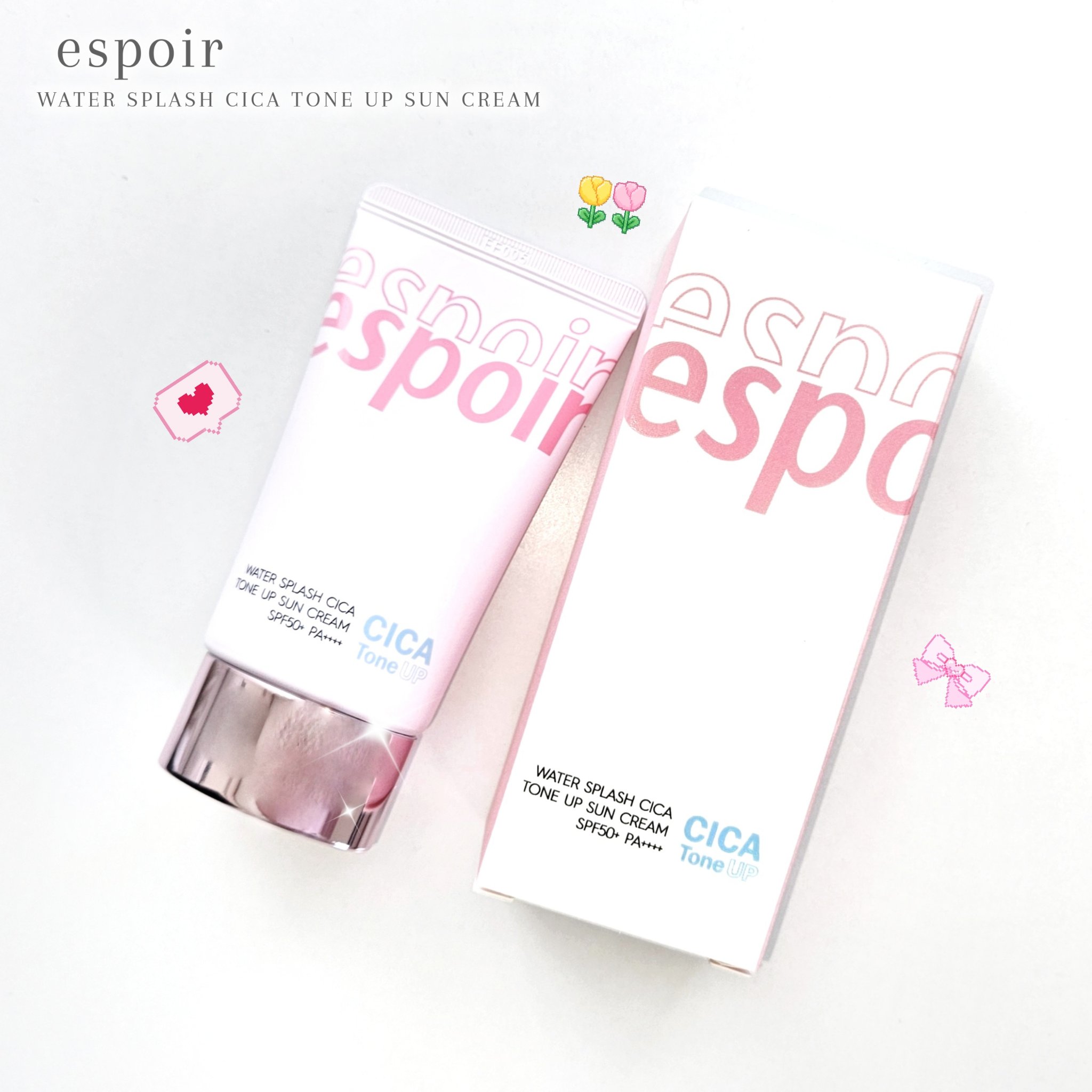 ウォータースプラッシュシカトーンアップクリーム/espoir/化粧下地を使ったクチコミ（2枚目）