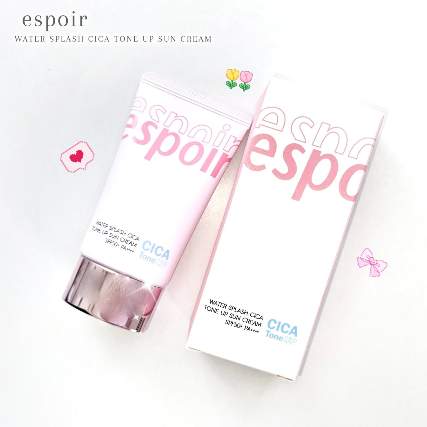 ウォータースプラッシュシカトーンアップクリーム/espoir/化粧下地を使ったクチコミ(2枚目)