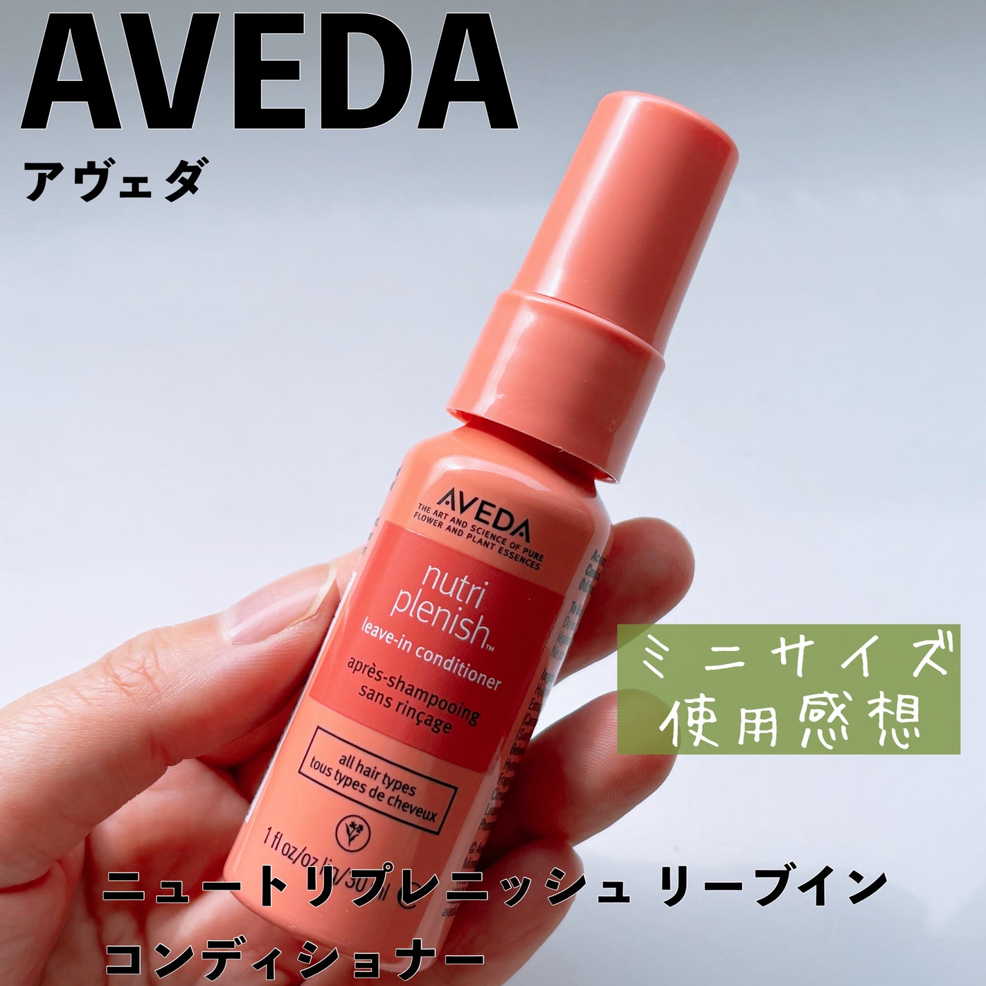 ニュートリプレニッシュ リーブイン コンディショナー/AVEDA/アウトバストリートメントを使ったクチコミ(1枚目)