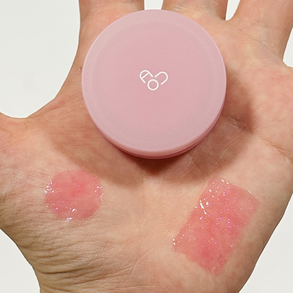 GLOWY TINT BALM/AOU/リップグロスを使ったクチコミ（2枚目）