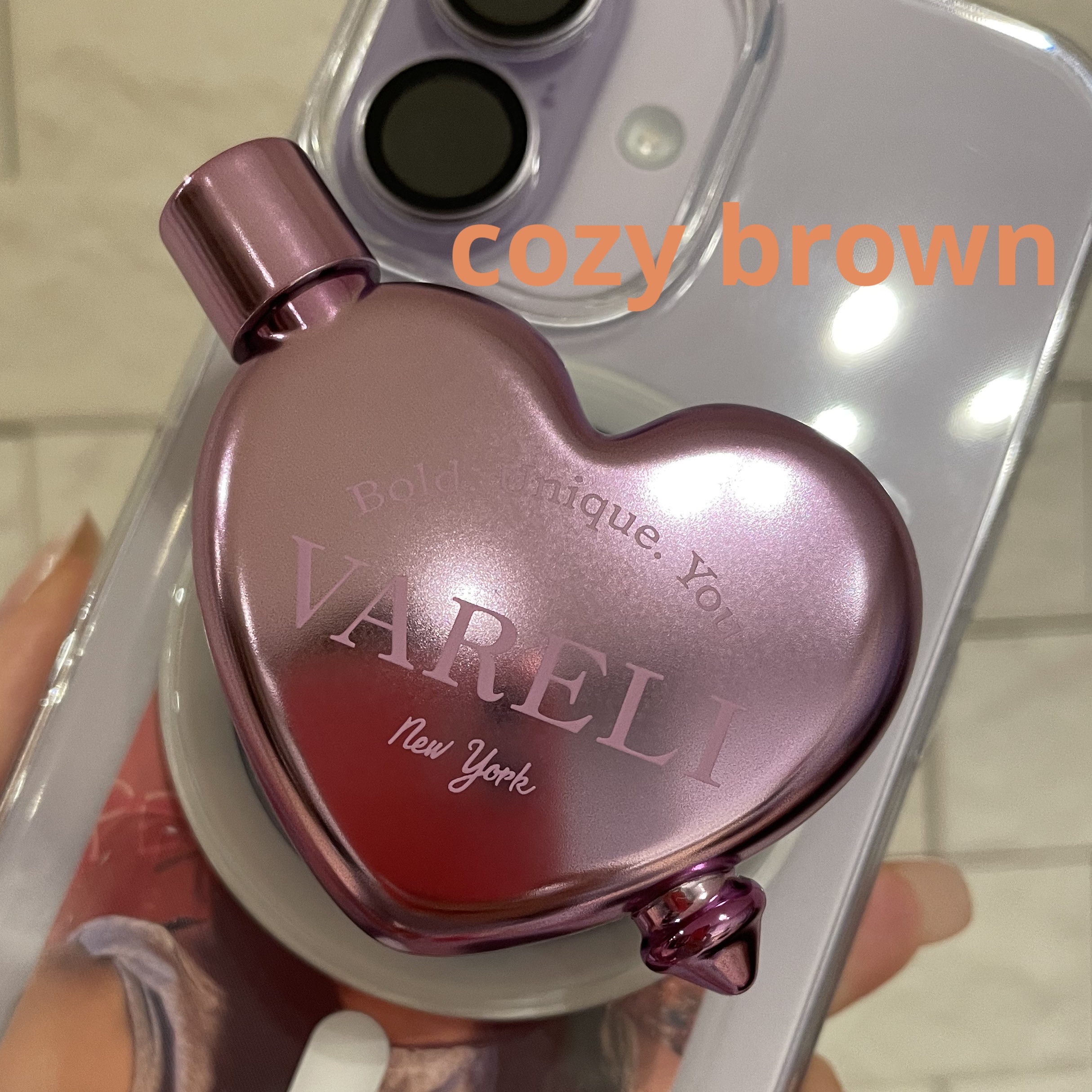 Heart Bling Tok Glossy Tint/VARELI/リップティントを使ったクチコミ（2枚目）