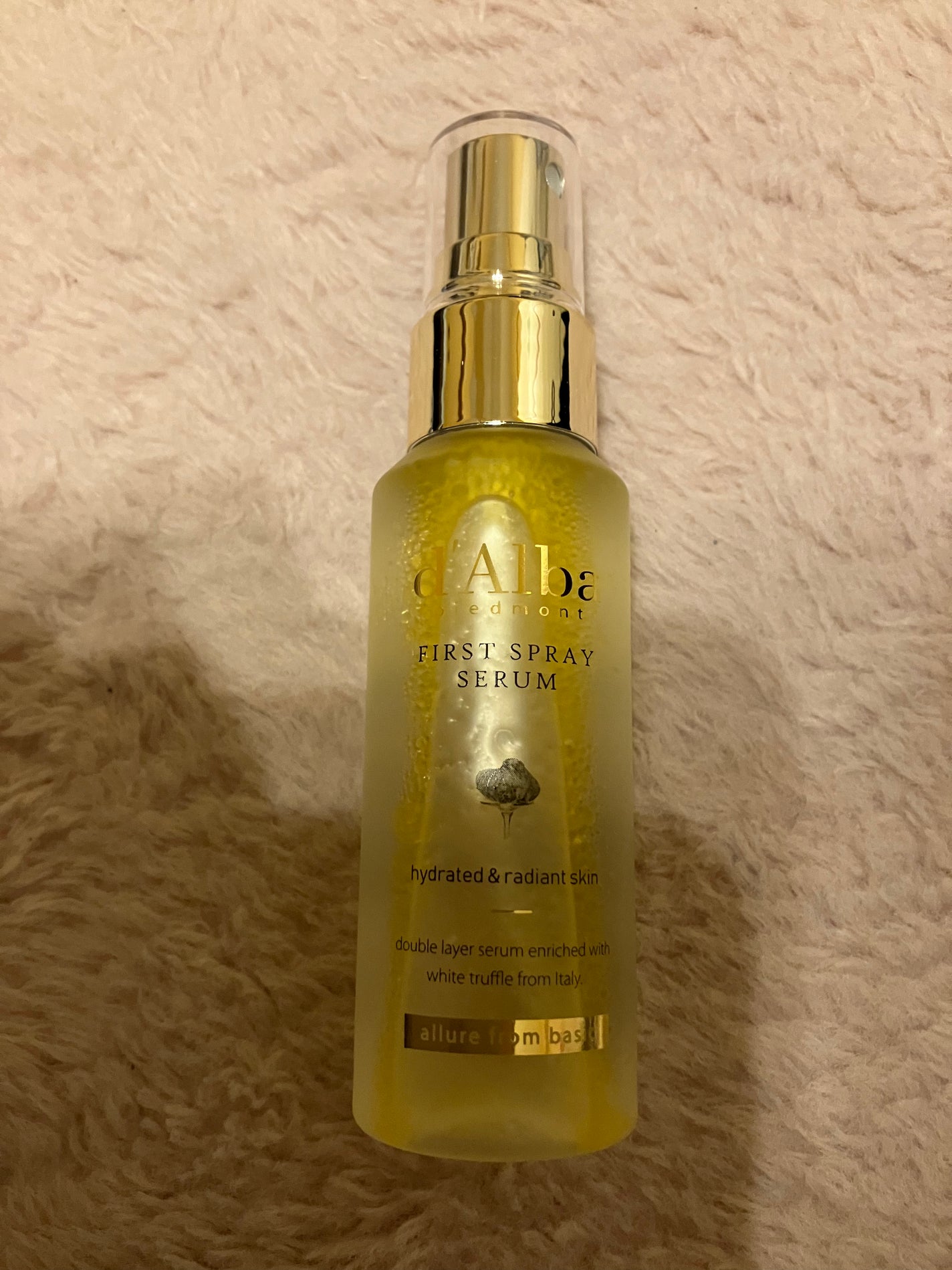 ダルバ ホワイトトリュフファーストスプレーセラム/ダルバ/ミスト状化粧水を使ったクチコミ(5枚目)