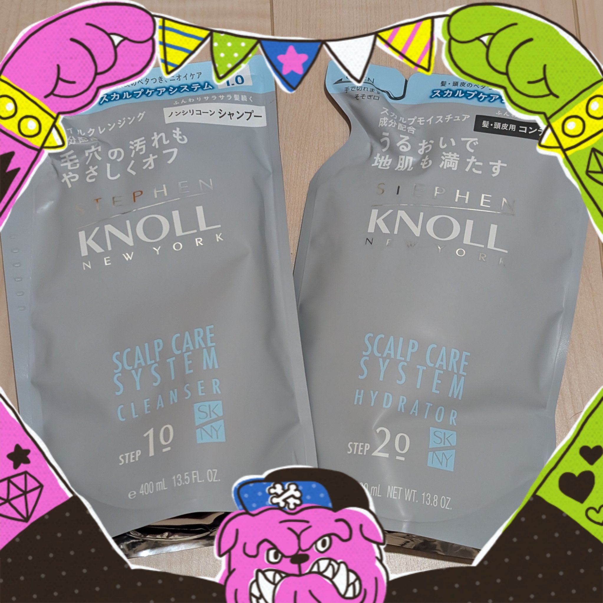 スカルプケアシステム クレンザー/ハイドレーター ハイドレーター詰替用 400ml/スティーブンノル ニューヨーク/市販シャンプーを使ったクチコミ（1枚目）
