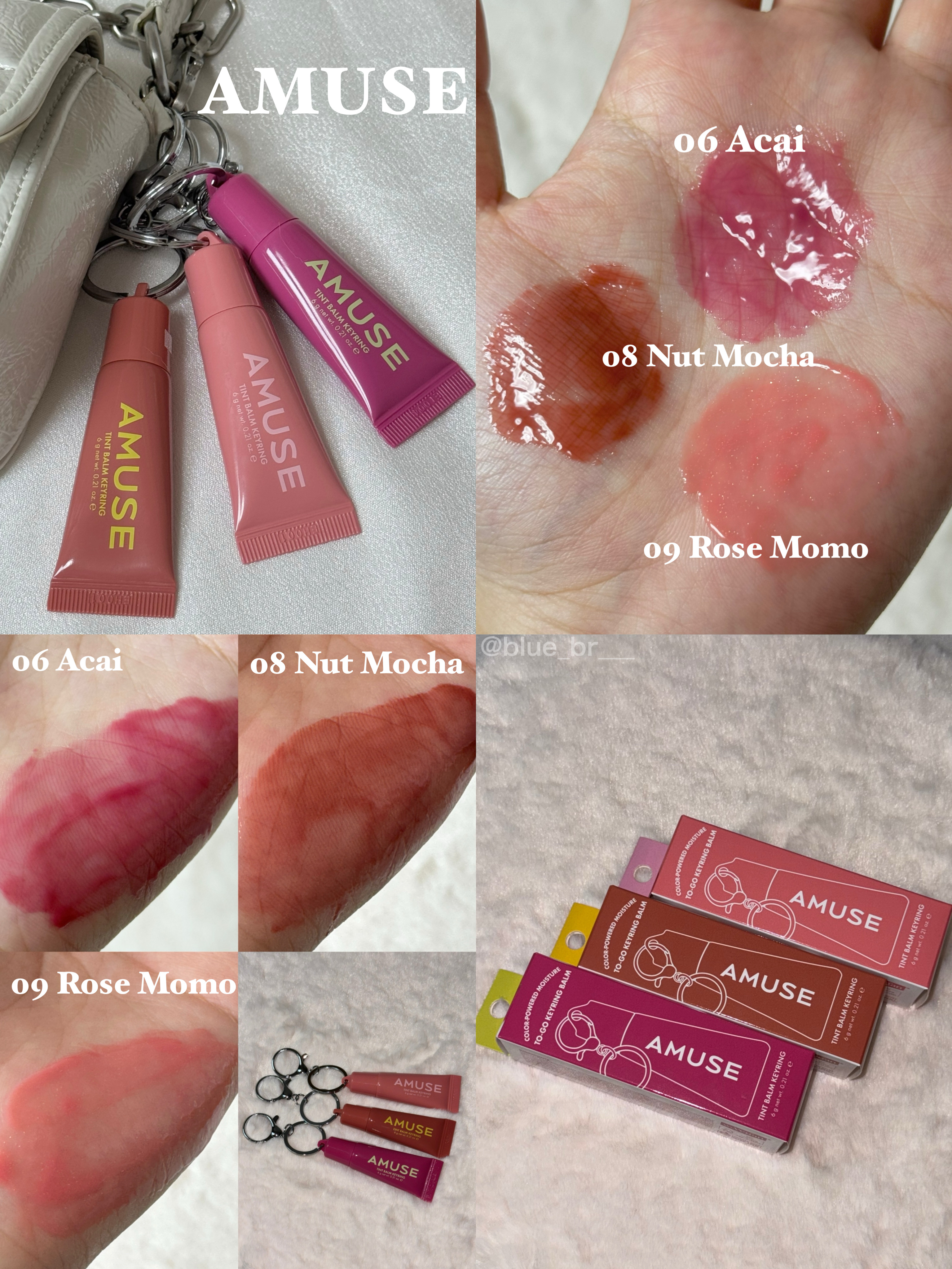 ケア/ティントバームキーリング/AMUSE/リップグロスを使ったクチコミ（1枚目）