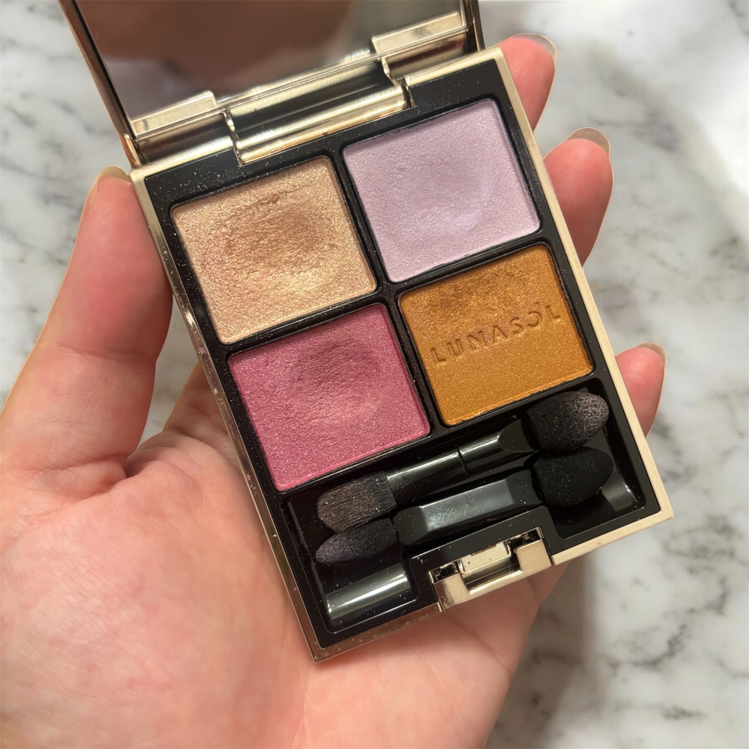 アイカラーレーション 21 Melting Nebula/LUNASOL/アイシャドウパレットを使ったクチコミ（1枚目）