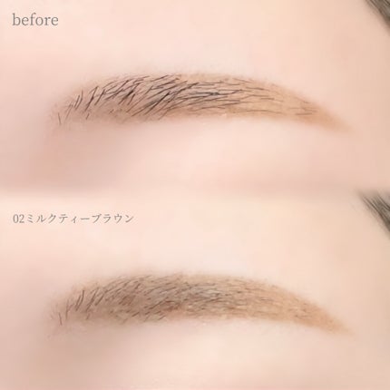 ドットオンムード フェイクアップ ブロウカラー/Heart Percent/眉マスカラを使ったクチコミ(5枚目)